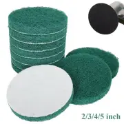 2" 3" 4" 5" Scouring Pads Hook & Loop Nylon Fiber Abrasive Cleaning Pad 10PCS