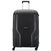Delsey Clavel 83 cm 4-Wheel Expandable Suitcase - Black (Recycled Material)