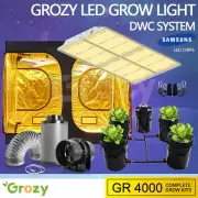 GROZY GR 2000 LED Grow Light Tent DWC RDWC Growing System 6" Ventilation Fan Kit