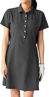 [marie claire] Mariclaire 715455 Women's Golf Dress, Back Slit, Soccer Material, UV Protection, Dry