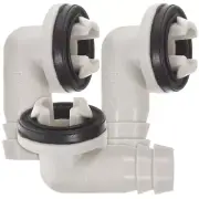 3 Pcs Air Conditioner Drain Kit Duct Ac Hose Connector Elbow Adapter Window