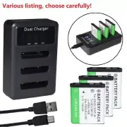 Battery or USB charger for Plantronics LB-012 Intova SP-8 Sealife DC1200 DC-1400