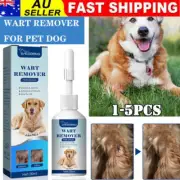 1-5PCS Natural Dog Wart Remover Dog Skin Tags Dog Wart Removal Treatment 20ML