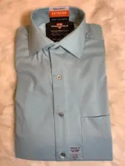 Van Heusen Mens Dress Shirt, Light Blue, L/S, Regular, size 13-131/2 34-35