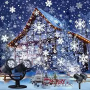 Snowflake Christmas Projector Lights, Christmas Decorations Lighting Projecto...