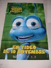 A Bug's Life 1999 Disney advance flick the ant RARE MODEL VIDEO MOVIE POSTER