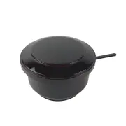 Rice Serving Bowl with Lid and Rice Paddle Spoon Japanese Ohitsu Container 4776