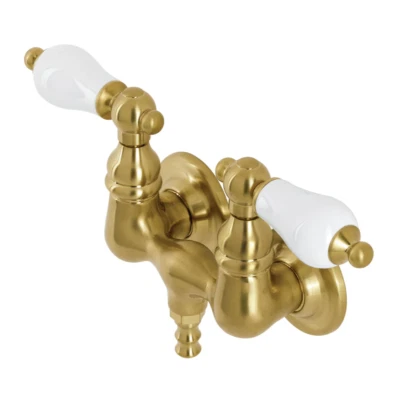 Aqua Vintage AE35T7 Two-Handle 2-Hole Tub Wall Mount Clawfoot Tub Faucet