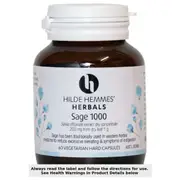Hilde Hemmes Herbals Sage 1000mg 60 Capsules