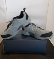 Skechers Slip Resistant Shoes Work Composite Toe Men’s Sz. 10 Gray NEW F2413-18