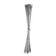 50pcs Stainless Steel Zip Ties, 18"/450mm Self-Locking Cable Wraps, 198 LBS
