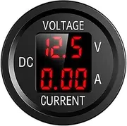 ACAECMGGFP D6 LED Digital Voltmeter Panel Meter Easily Installation Ammeter Volt Current Personal Car Elements for 12-24V Car Truck Voltmeter(Red)