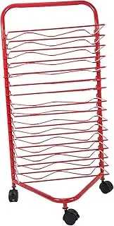 Easel Silk Screen Artwork Drying Rack, 16tiers Thousand-Layer Rack with Pulleys, Suitable for Studios, Art Classes and Kindergartens