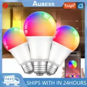 Tuya ZigBee Smart LED Bulbs RGB C+W White Dimmable Lamps Smart Life APP Control