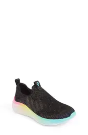 SKECHERS Kids' Ultra Flex 3.0 Slip-On Sneaker in Black/Multi at Nordstrom, Size 10.5 M