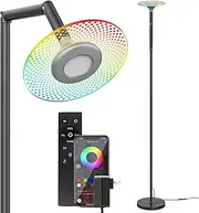 LED Floor Lamps, Reading Lamp, Bluetooth Control, DIY Colorful Floor Lamp, Adjustable Brightness, Remote Control, for Living Toom, Bedroom, Study, Party