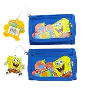 2pcs SpongeBob Squarepants Tri-Fold Mini Wallet Coin Purse for Kids (Blue)