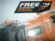 LIFETIME SERVICE RIDGID 10 Amp Orbital Reciprocating Saw + 5 NEW BLADES saw zall