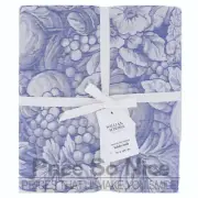 Williams Sonoma Frutta Jacquard Blue Tablecloth - 70" x 108' MSRP $190