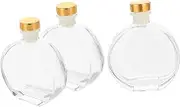 Luxshiny 3Pcs Glass Diffuser Bottles for Aromatherapy Elegant Fragrance Bottles for Home Decoration Essential Oil Diffuser for Desktop Display and Scent Distribution