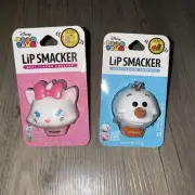 Disney Tsum Tsum Marie Aristocats & Frozen Olaf Lip Smackers Balm Pear Truffle