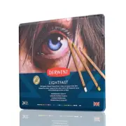 Derwent Lightfast Oil-based Colour Pencils Tin Case 24 Assorted 2302720