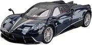 Die-cast Large Size 1:18 for Pagani Huayra Exquisite Model Car Diecast Alloy Sport Cars Sound Light Pull Back Mini Vehicles Miniature Vehicle(Blue)