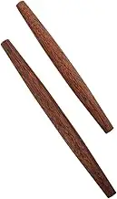 HEALEEP 2Pcs Wooden Rolling Pin Ergonomic Dough Rollers for Baking for Noodle Making Pastry Preparation Kitchen Tool for Home Professional Use