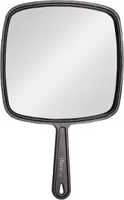 Diane Professional Quality Hand Mirror, Single Sided Hand Held Mirror
