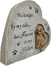 Yardwe Pet Memorial Stone Resin Dog Tombstone Statue for Garden Outdoor Pet Figurine Durable Dog Grave Marker for Loss and Remembrance Companion for Missing Pets