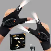 Rechargeable LED Flashlight Gloves, Cool Gadgets Tools for Repairing Fishing ...
