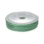 3mm Nylon Cord Beading String Chinese Knot Knitting String, Pine Green, 23ft
