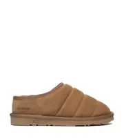 EVERAU UGG Women Slippers Sheepskin Wool Lining Suede Upper Low Ankle Nonslip