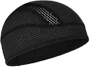 [Generic] Helmet Liner Beanie, Cooling Mesh Cycling Running Hat for Men Women, Fits Under Helmets