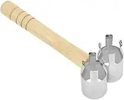 Handheld Clip with Dual Head Design Portable Stick Holder Featuring Natural Handle for Efficient Heating and Treatment Beauty Salons and Homes