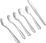 Tablespoons Stainless Steel Ice Tea Coffee Stirring Spoon Household Kitchen Seasoning Small Spoon Ice Cream Yogurt Cake Dessert Spoon Serving Spoon