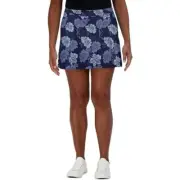 Tranquility By Colorado Clothing Women's Floral Skort XL Blue Polyester/Spandex