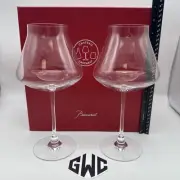 Baccarat Château Crystal X-Large Wine Glass Set Of 2 2802435 26.5oz 9.75in
