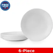 Premium Corelle Vitrelle 6-Piece Salad Plates Set, 8.5 Inch Round Plate Set