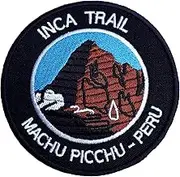 Inca Trail Machu Picchu Peru Iron on Patch / 3.5 Inch Embroidered Trekking Badge