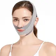 V Line Double Chin Reducer, Face Chin Strap with Extra Pressure Bandage, Reusable Lifting Mask with Two Wearing Ways for Women, Face Slimming Strap for Tightening Skin Prevent Sagging, Jaw Exerciser