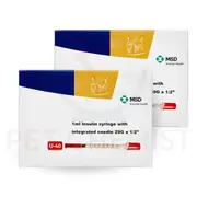 Caninsulin Syringes (MSD) 1ml 40IU/ml 2 pack (60 syringes) | For Dogs