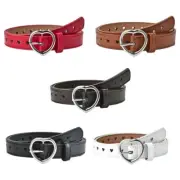 Kids Waist Chain Metal Heart Buckle Lovely Waist Ceinture Unisex