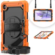 MCC Shockproof Samsung Galaxy Tab A7 Lite 8.7" Strap Case Cover T220 T225 [Orange]