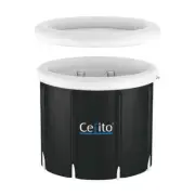 Weisshorn Portable Ice Bath Tub 70X80CM Inflatable Folding Bathtub Spa Massage