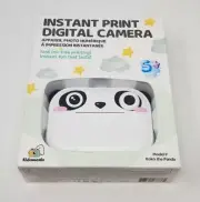New Kidamento Model P Instant Print Kids Digital Camera Koko The Panda White
