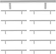 Tofficu 10Pcs Stainless Steel Cupboard Pull Handles Hollow Design for Kitchen Cabinets and Furniture Durable and Resistant Easy Installation with Screws Included