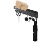Keychain, Key Rack Black, Key Storage, Key Storage Box, Key Hook Rack, Kitchen Hook Rail, Stainless Steel Key Rack