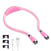 LED Neck Book Light, USB-C Rechargeable, Hands Free, 4 Super Bright LED Bulbs...