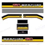Fits 1981-1983 Mercury 150hp Decals - Custom Yellow